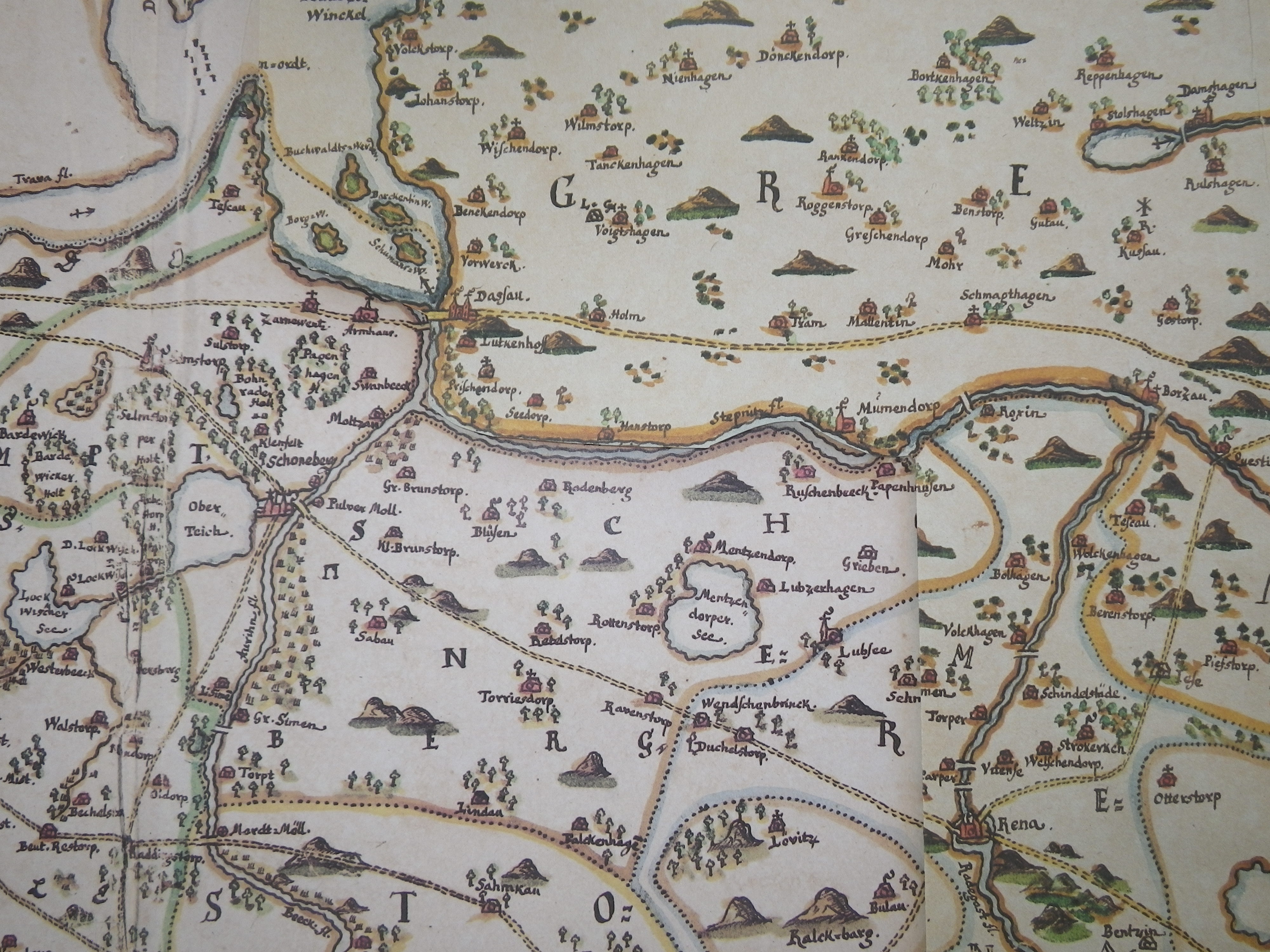 Erste Landkarte von Mecklenburg 1786