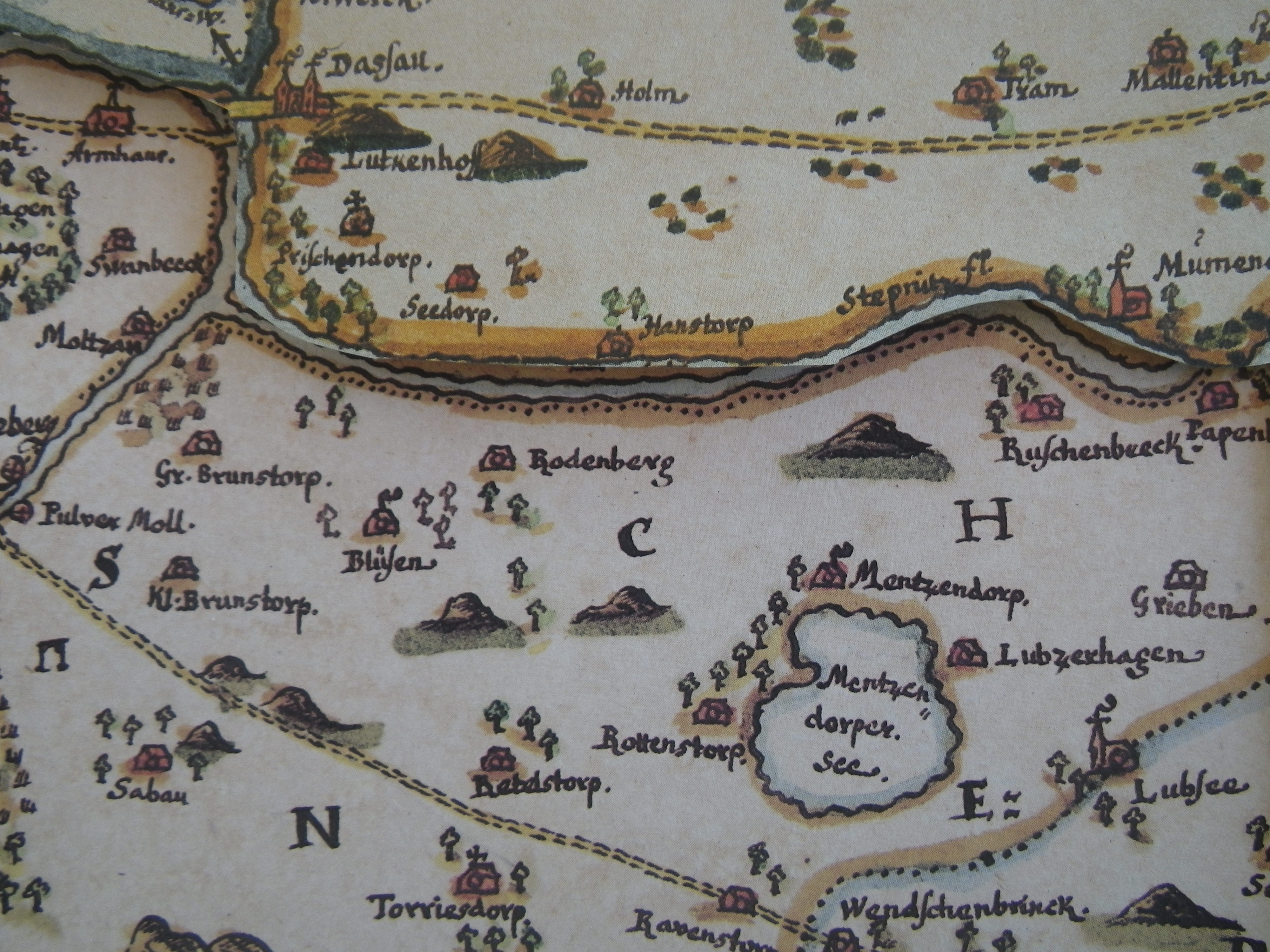 Kartenausschnitt Dassow bis Kummendorf